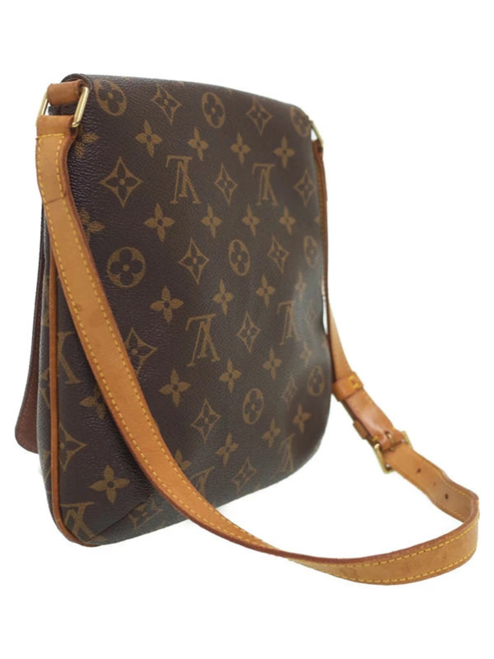 Louis Vuitton Salsa Monogram Shoulder Short Musette Bag Brown